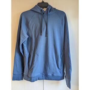 Everyday Active Men's Long Sleeve Blue Hooded Blended Fiber Hoodie Size S